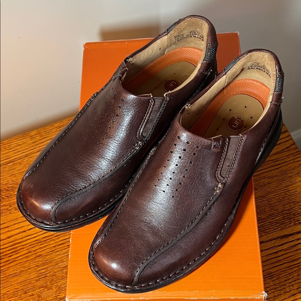 Clarks Dark Brown Leather Men's Loafers